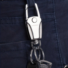 Folding Keychain High Waist Metal Pendant Retractable Boys Hanging Decoration