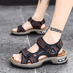 Men's Open Toe Sandals Durable Non Slip Outdoor Hiking Trekking Sandals