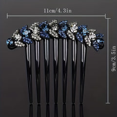 Wheat Shape Rhinestone Hair Comb Insert Hair Headdress