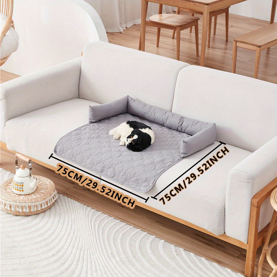 Waterproof Pet Pad with Pillow for Training and Sleeping