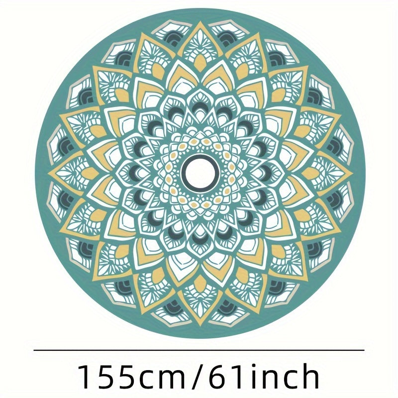 Colorful Round Yoga Mat Non-Slip Indoor/Outdoor Fitness Mat