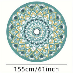 Colorful Round Yoga Mat Non-Slip Indoor/Outdoor Fitness Mat