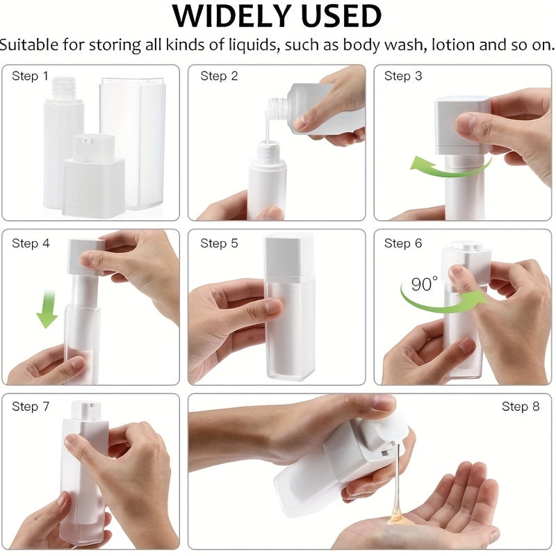 15ml 30ml 50ml Airless Lotion Bottle Refillable Cosmetic Container