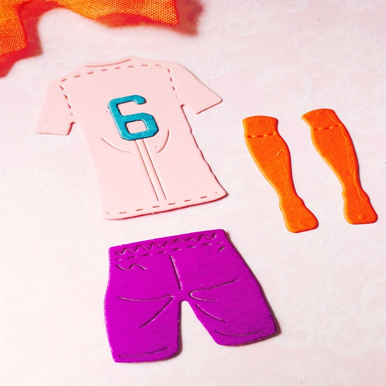 Football Wear Number Cutting Die Stencil DIY Craft