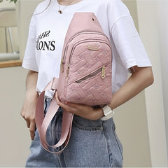 Casual Embroidered Nylon Chest Bag