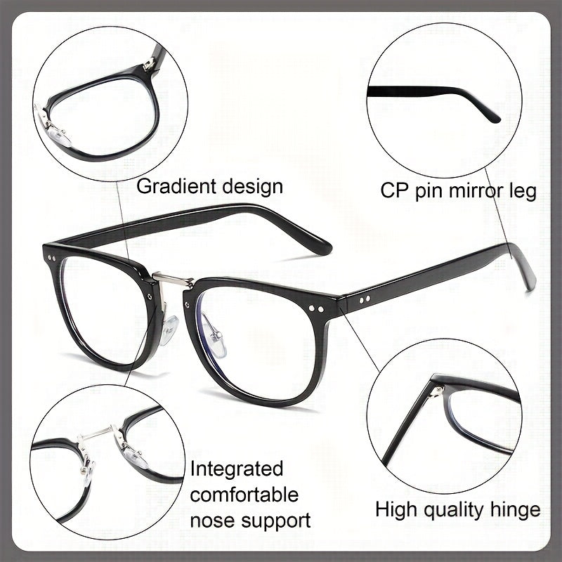 Men's Anti Light Reading Glasses Business Casual Eyeglasses