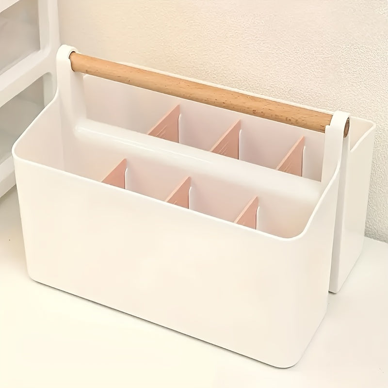 Portable Storage Basket Large Capacity Desk Organizer Pen Holder