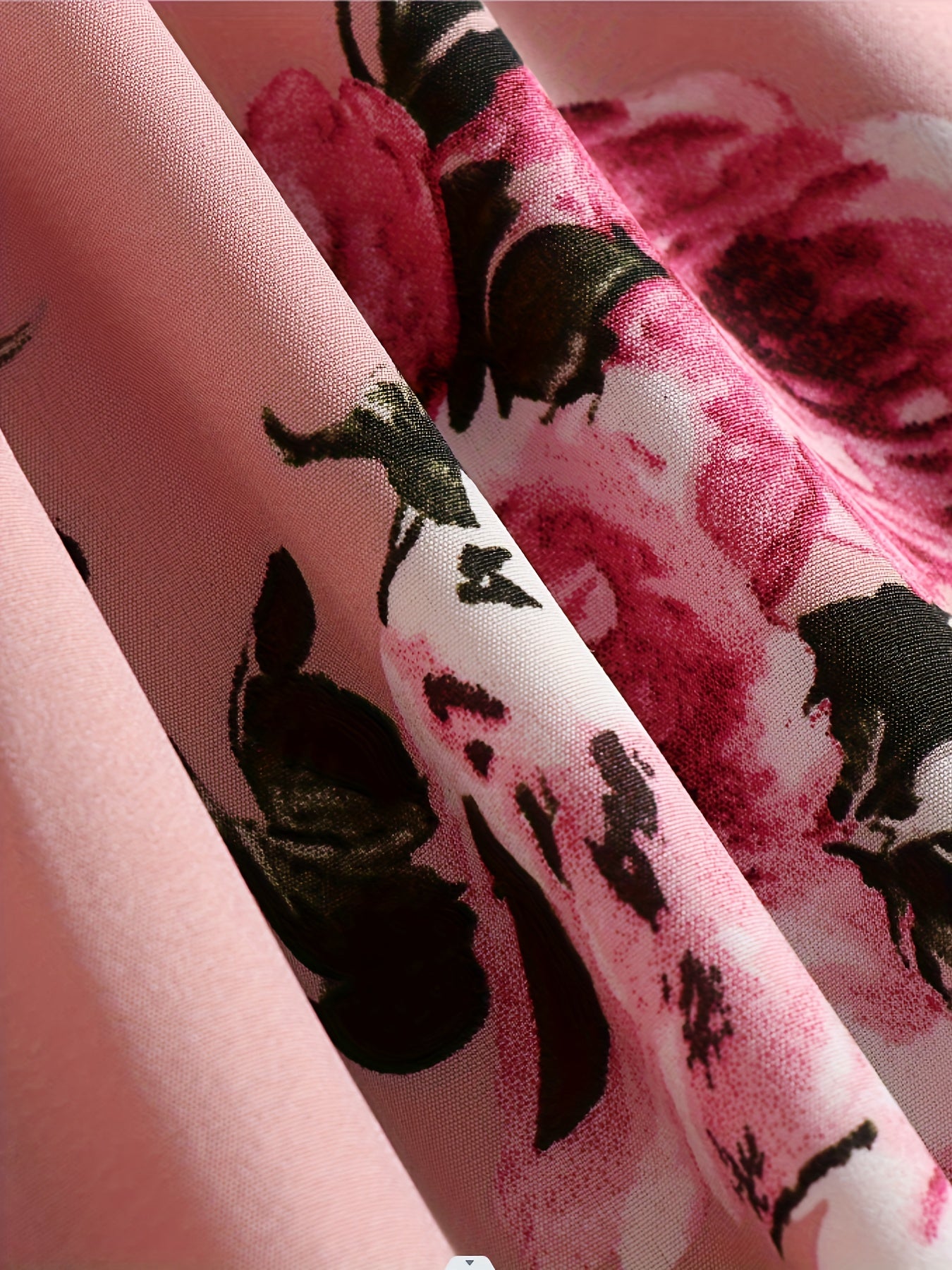  Women's Floral Ruffle Sleeve Dress