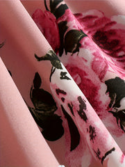  Women's Floral Ruffle Sleeve Dress