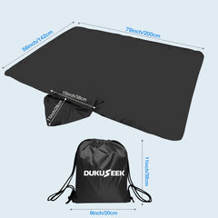 Outdoor Hooded Stadium Blanket Waterproof Windproof Fleece Portable Warm
