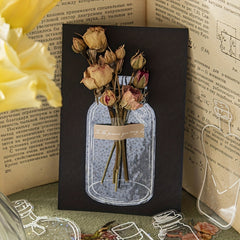 40pcs Dried Flower Bookmarks DIY Set for Plant Bookmark Making