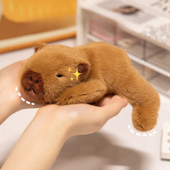 Capybara Plush Toy Soft Stuffed Animal with Funny Belly Up