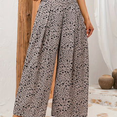 Floral Wide Leg Pants Spring Summer Casual Loose