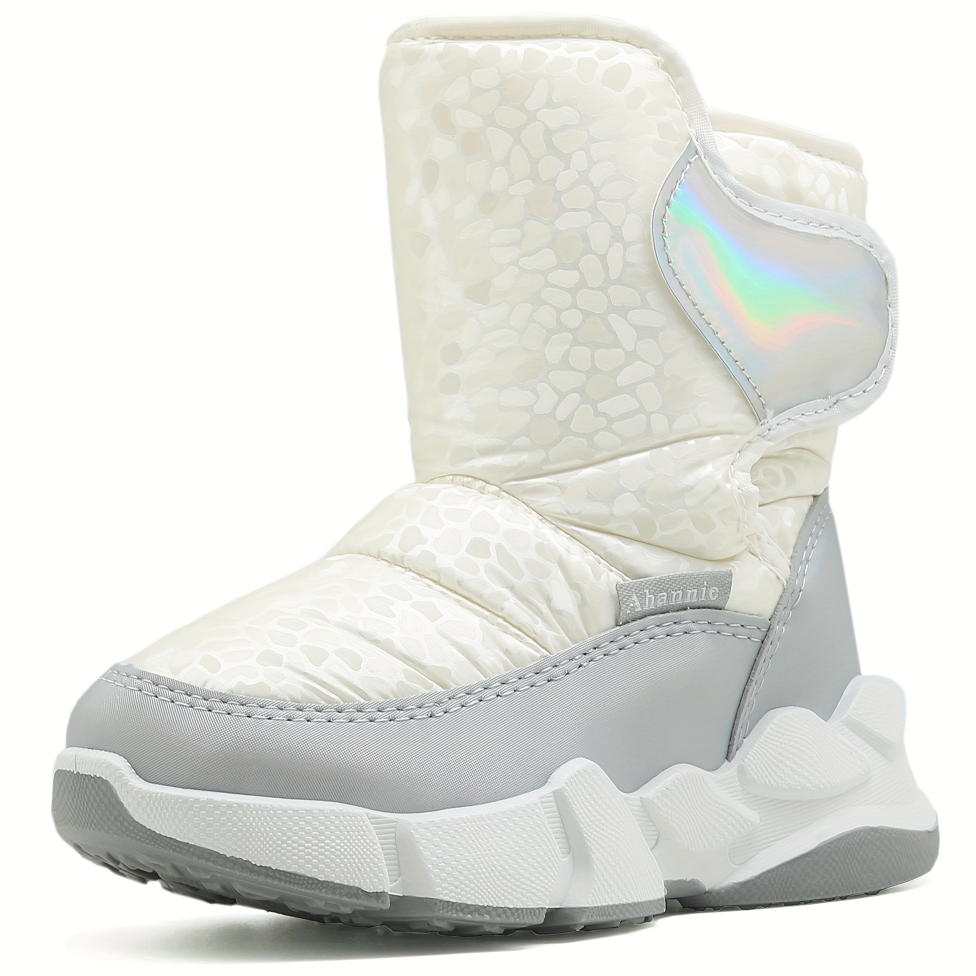 Girl's High Top Snow Boots Warm Fleece Cozy Non slip Ankle Boots