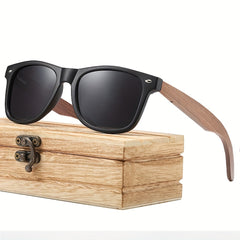 Wooden Polarized Sunglasses for Outdoor Sports Running Cycling