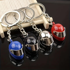 Metal Motorcycle Helmet Key Chain Helmet Shaped Keychain Bag Charm Pendant