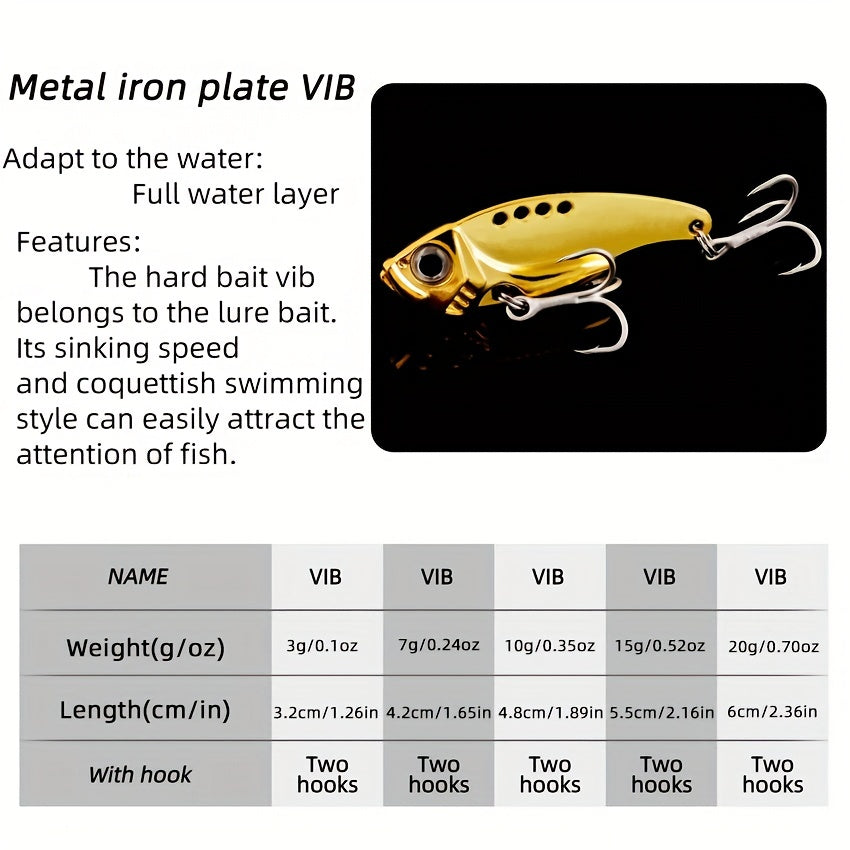 3pcs Artificial Metal Jigbait Lures with 3D Eyes