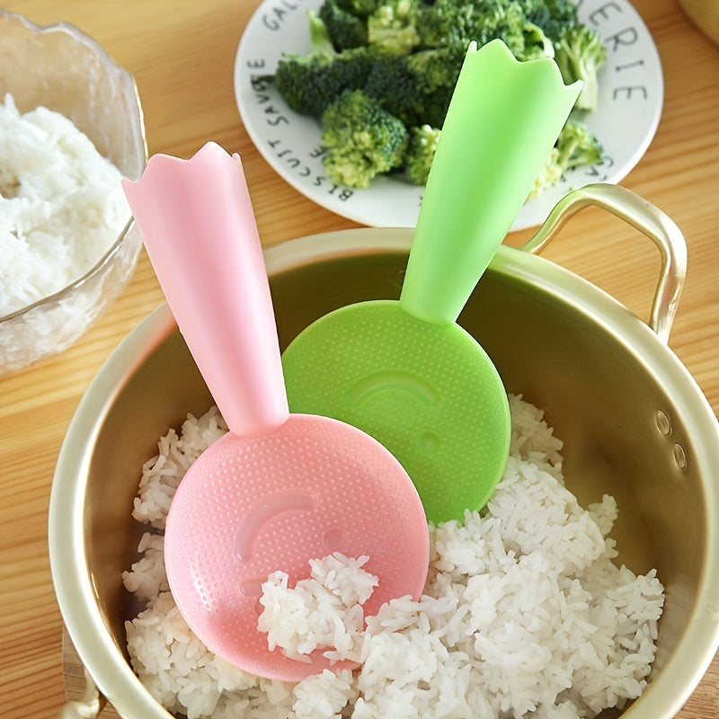 Smiling Rice Paddle Plastic Rice Spoon Kitchen Utensils