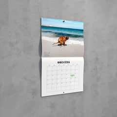 1pc Dog Poop Calendar Funny 2022 Wall Calendar