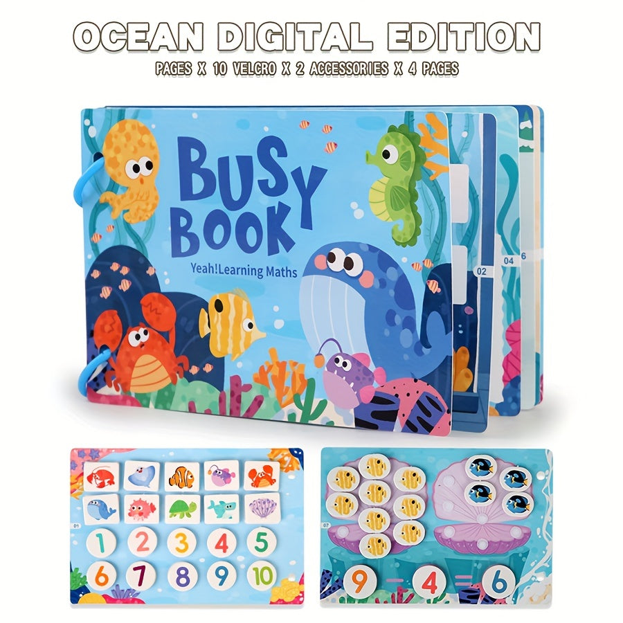 Educational Busy Book for Kids Ages 3 - Farm Animals & Alphabet Themes