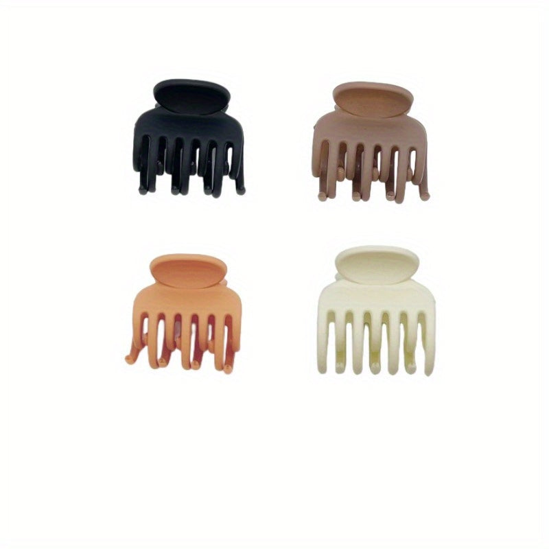 Small Hair Claw Solid Ponytail Holder Nonslip Hair Claw Clip