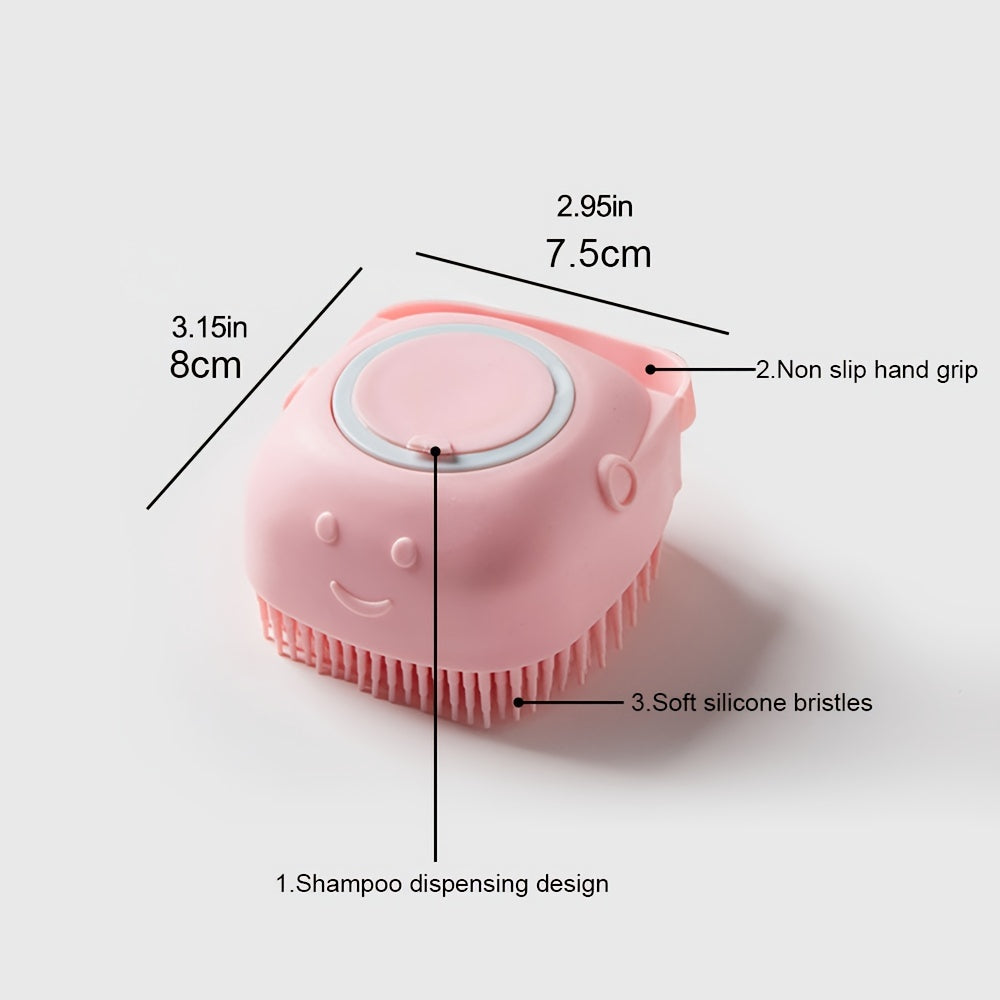 Pet Shampoo Brush Massage Comb for Dog & Cat Grooming