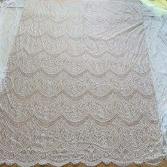 3m Long 1.5m Wide Eyelash Lace Mesh Fabric DIY Tablecloth Curtain Dress Veil
