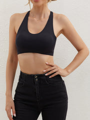 2 Seamless Solid Sports Bras Comfy & Breathable Running Workout Bra