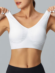 Seamless Wireless Sports Bra Breathable Workout Tank Bra