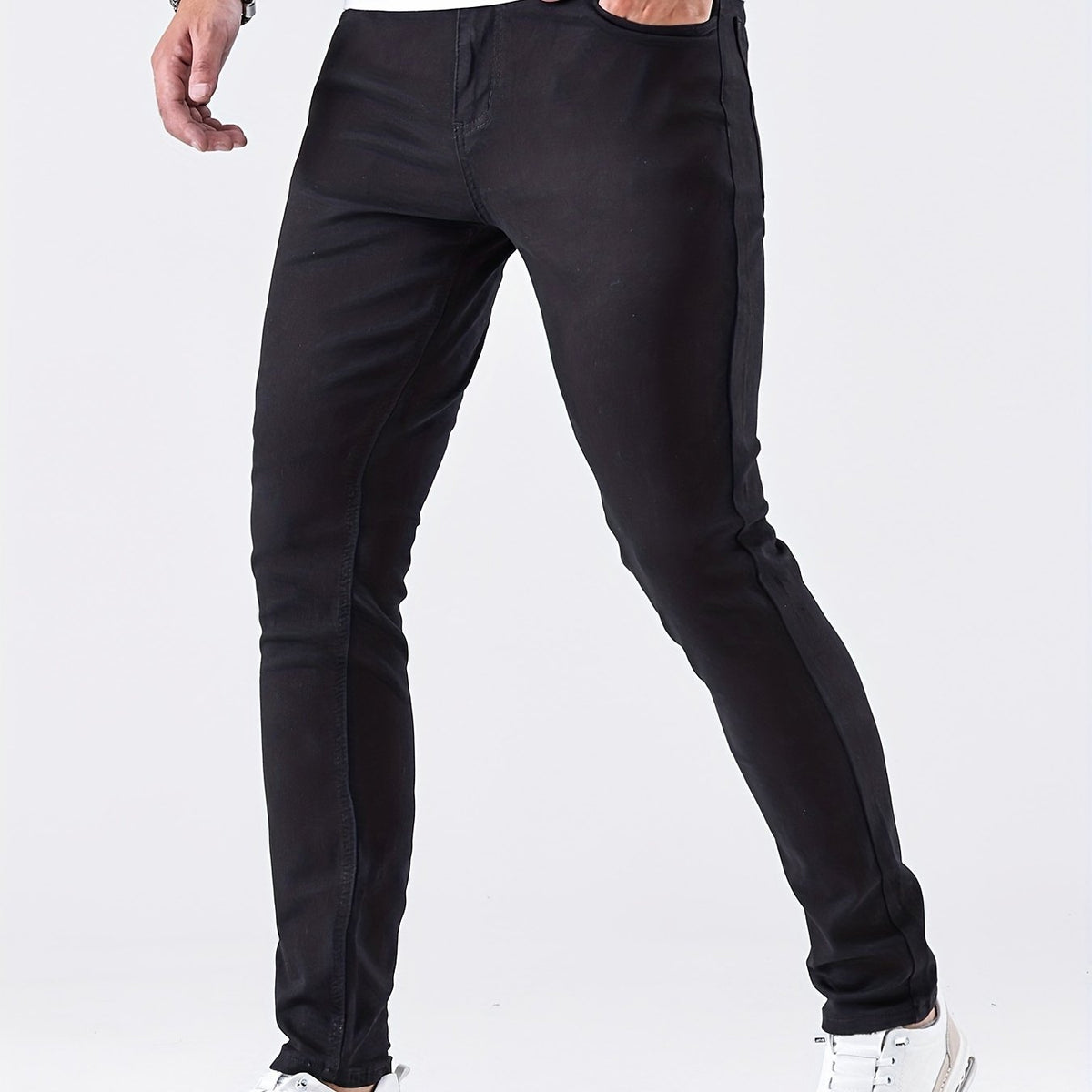 Men's Slim Fit Street Style Medium Stretch Skinny Jeans
