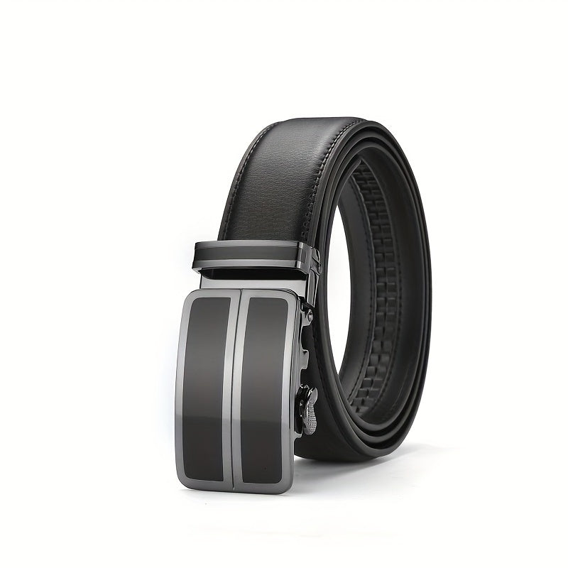 Men's Leather Belt Automatic Buckle Stylish Versatile Business Suit