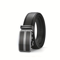 Men's Leather Belt Automatic Buckle Stylish Versatile Business Suit