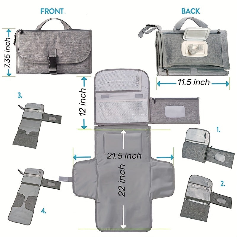 Waterproof Changing Pad Portable Diaper Changing Pad