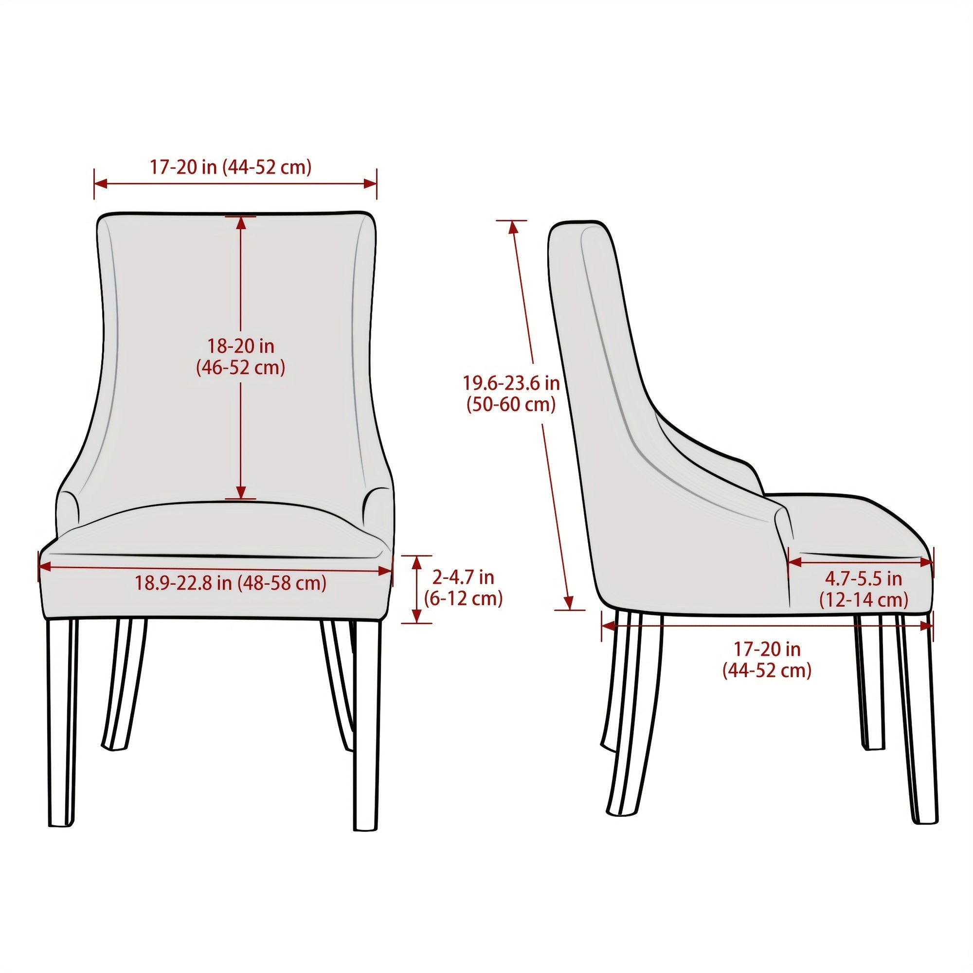 Jacquard Dining Chair Slipcover Non slip Chair Cover Furniture Protector