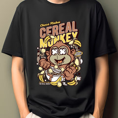 Men's Hip Pop Cartoon Print Tee - Moisture Wicking T-shirt