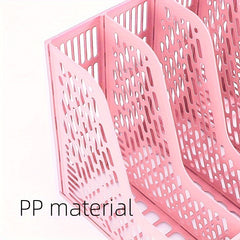 12pcs File Storage Container Desktop File Holder File Storage Box