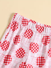 Baby Girls Casual Plaid Flared Pants for Summer
