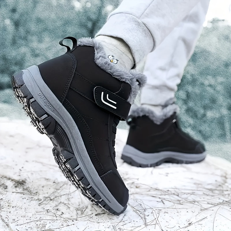 Thermal Non Slip Tactical Hiking Shoes Fastener Ankle Boots