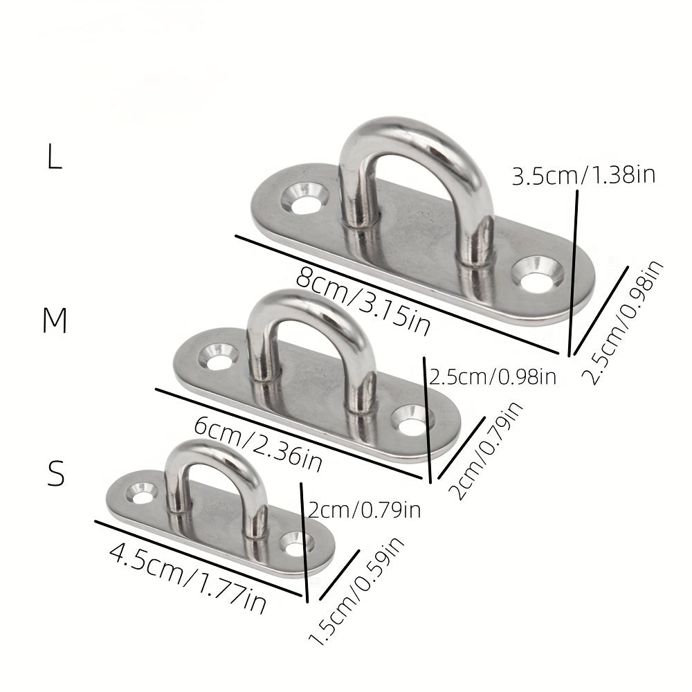 1pc Heavy Duty Ceiling Wall Mount Hook 304 Stainless Steel Yoga Swings Hammocks
