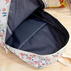 Floral Corduroy Backpack for Students & Professionals