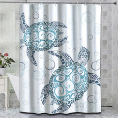 Waterproof Sea Turtle Shower Curtain - Bathroom Decor