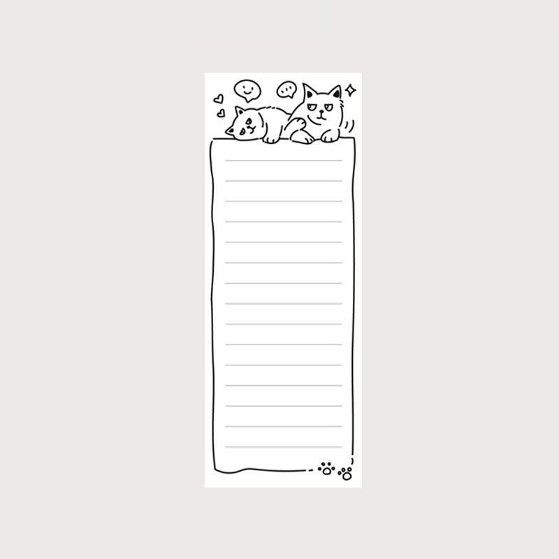 50 Sheets Animal Magnet Notepad for Fridge Grocery & Daily Tasks