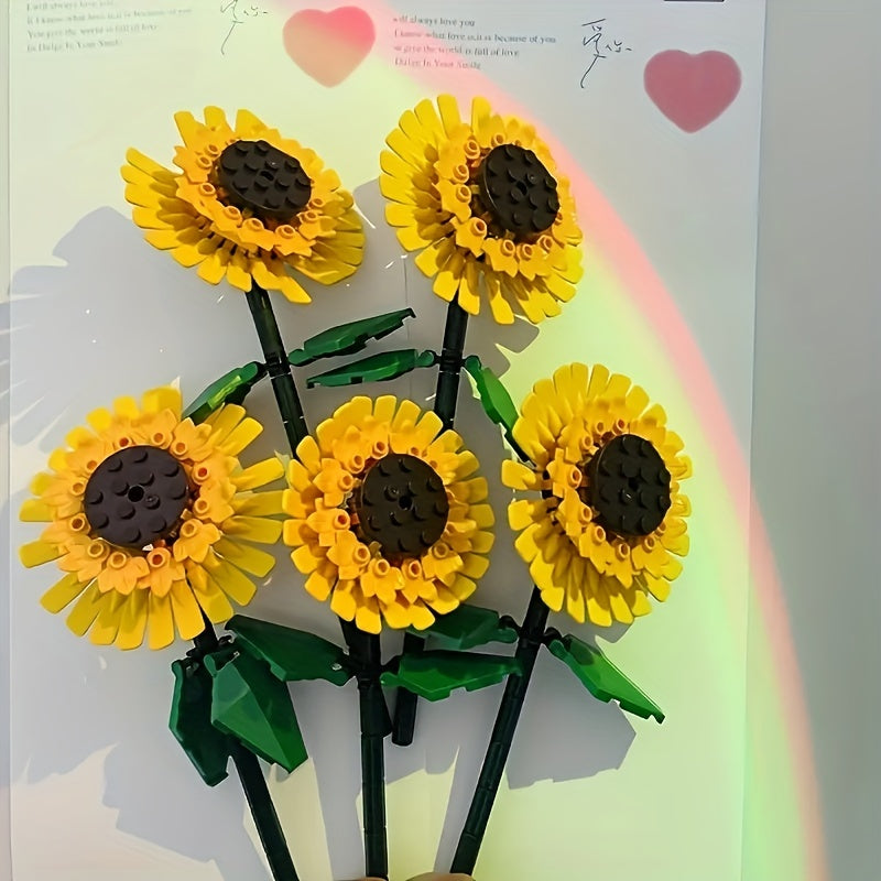 Sunflower City Toy Girl Home Decoration Christmas Gift MOC Building Block