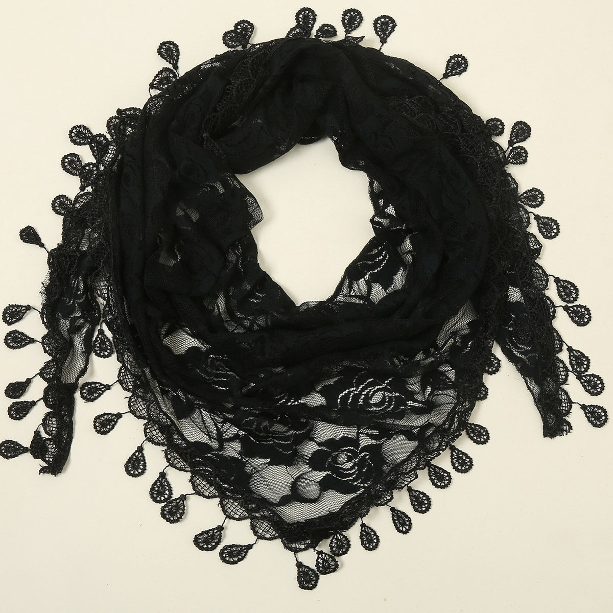 Triangular Lace Veil Prayer Church Veil Women Headcovering Lace Scarf