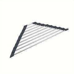 1pc Folding Triangular Drain Rack Kitchen Sink Storage Rack