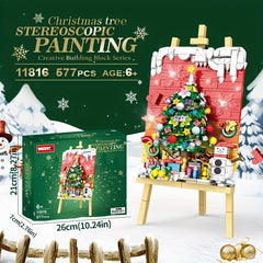 WOMA 3D Christmas Building Blocks Set DIY Snowman & Tree Kit