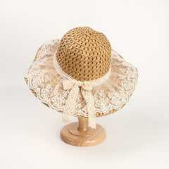 Summer Sun Hat Wide Brim Straw UV Protection
