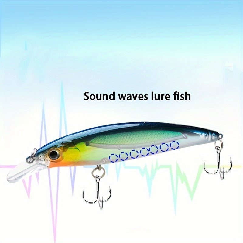 1pc 14g Floating Bionic Minnow Lure Hard Bait With Treble Hook