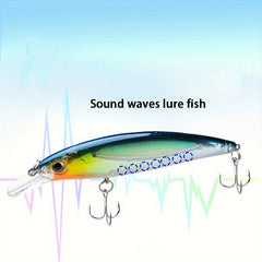 1pc 14g Floating Bionic Minnow Lure Hard Bait With Treble Hook