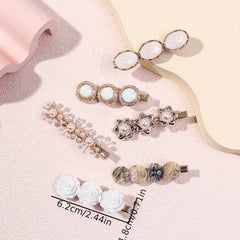 6pcs Hair Clips Non Slip Hair Decoration Girls Vacation Travel Accessory